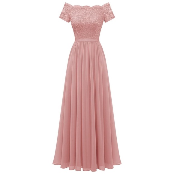 Dressystar Women Floral Lace Wedding Bridesmaid Dress Female Off - Picture 2 of 6